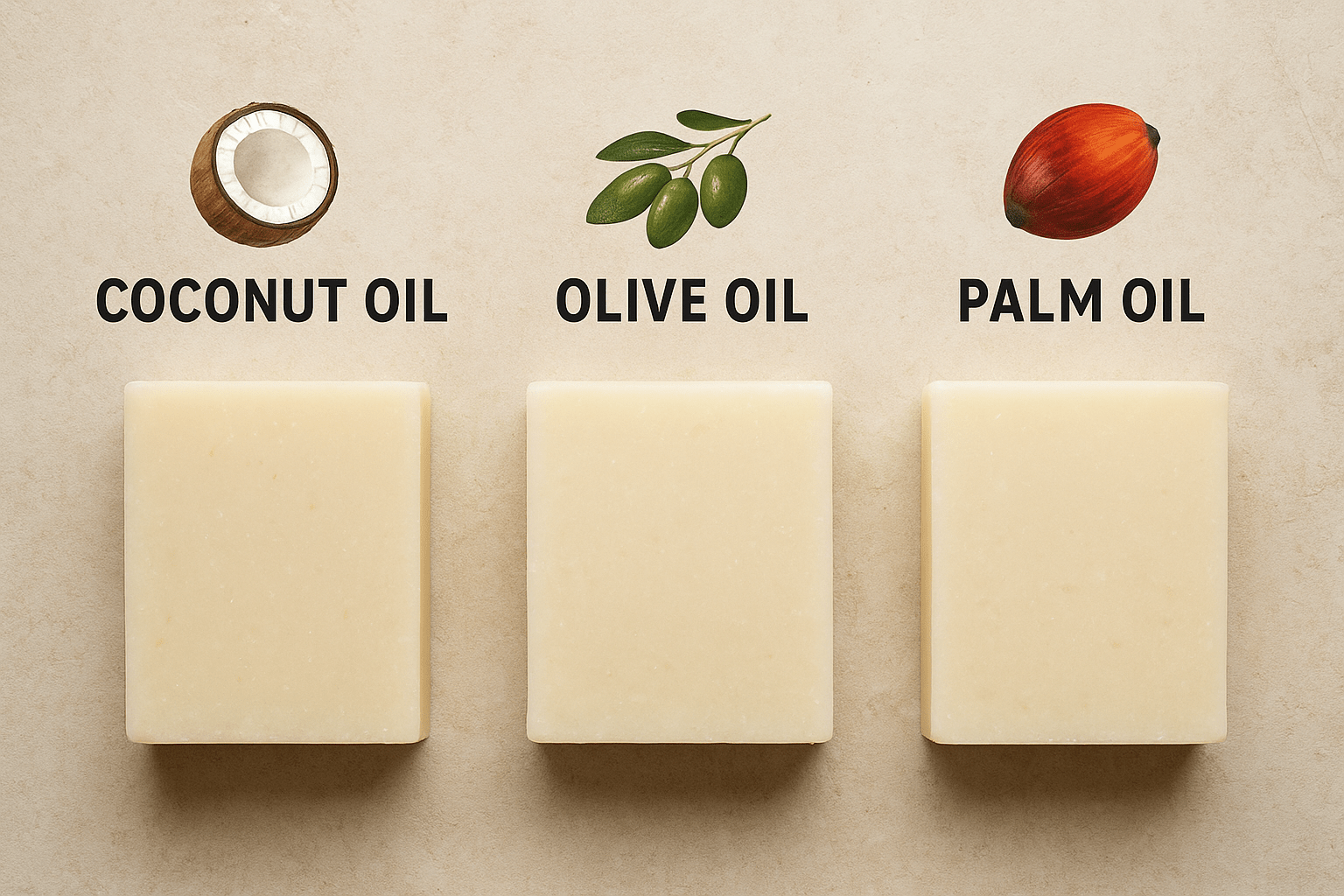 Coconut vs. Olive vs. Palm Oil in Soap | Handmade Soap Base Oil Guide