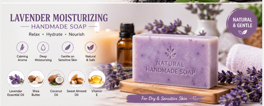 Lavender Moisturizing Handmade Soap